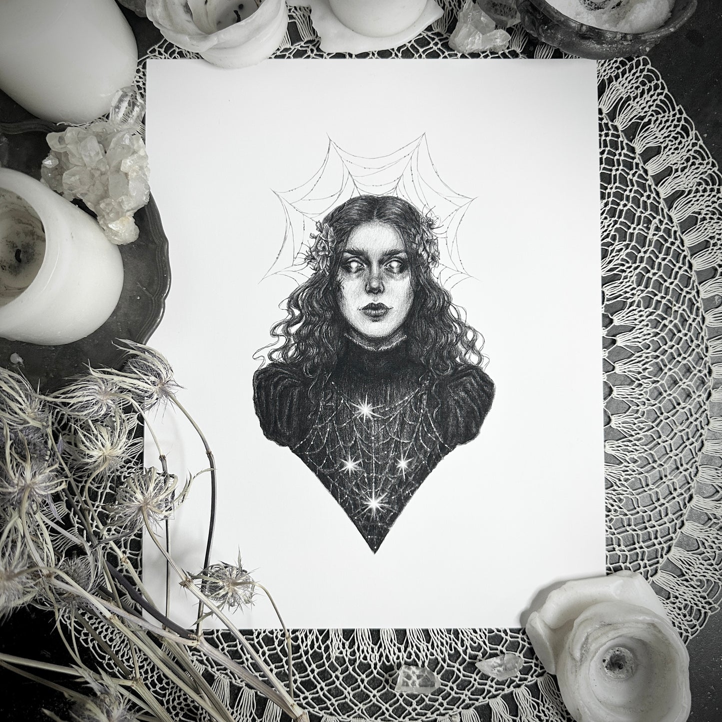 Arachne Fine Art Print - Greek Goddess of Weaving & Spiders