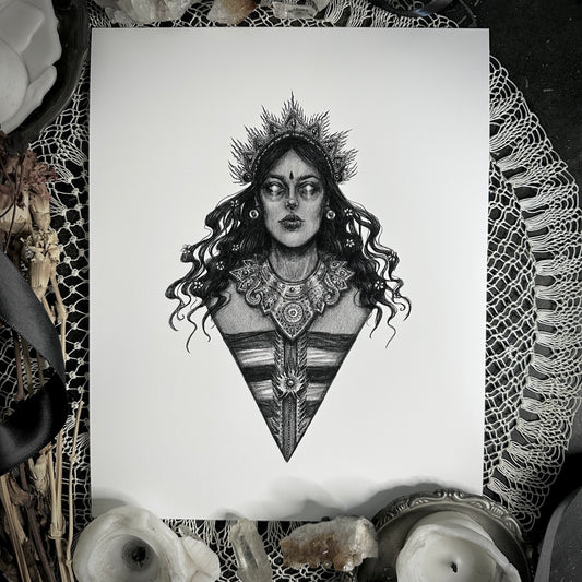 Rangda - Fine Art Print - Balinese Demon Goddess of Fertility & Death