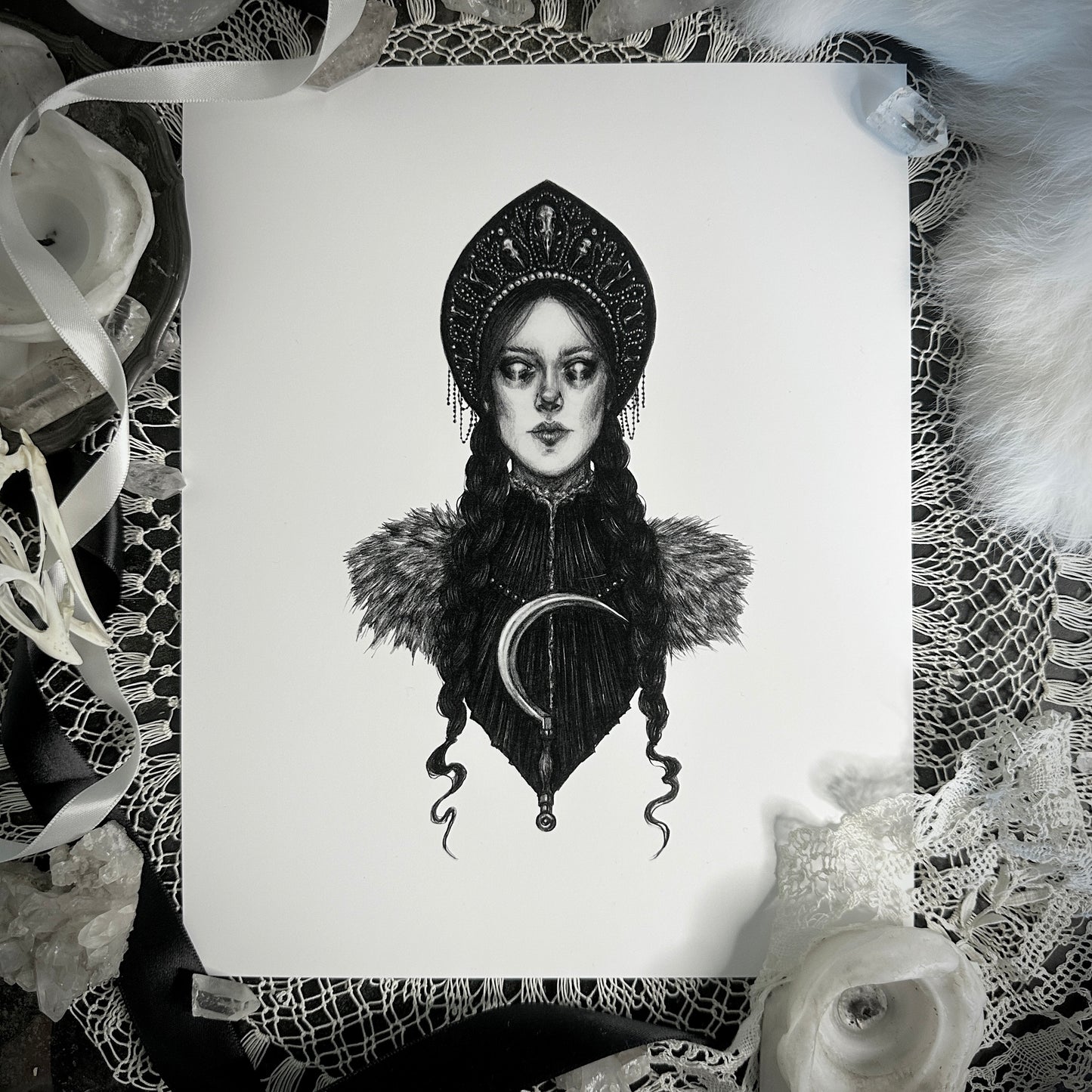 Morana - Fine Art Print - Slavic Goddess of Winter & Death