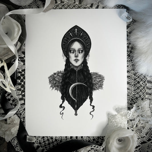 Morana - Fine Art Print - Slavic Goddess of Winter & Death