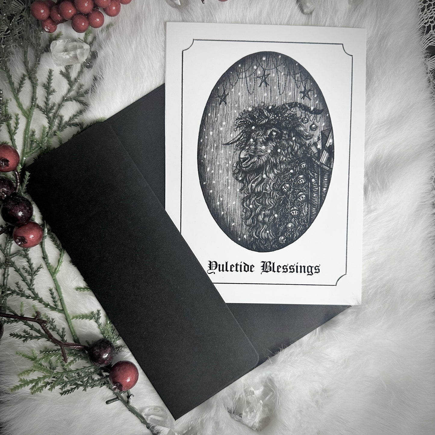 Yule Goat - Holiday Card