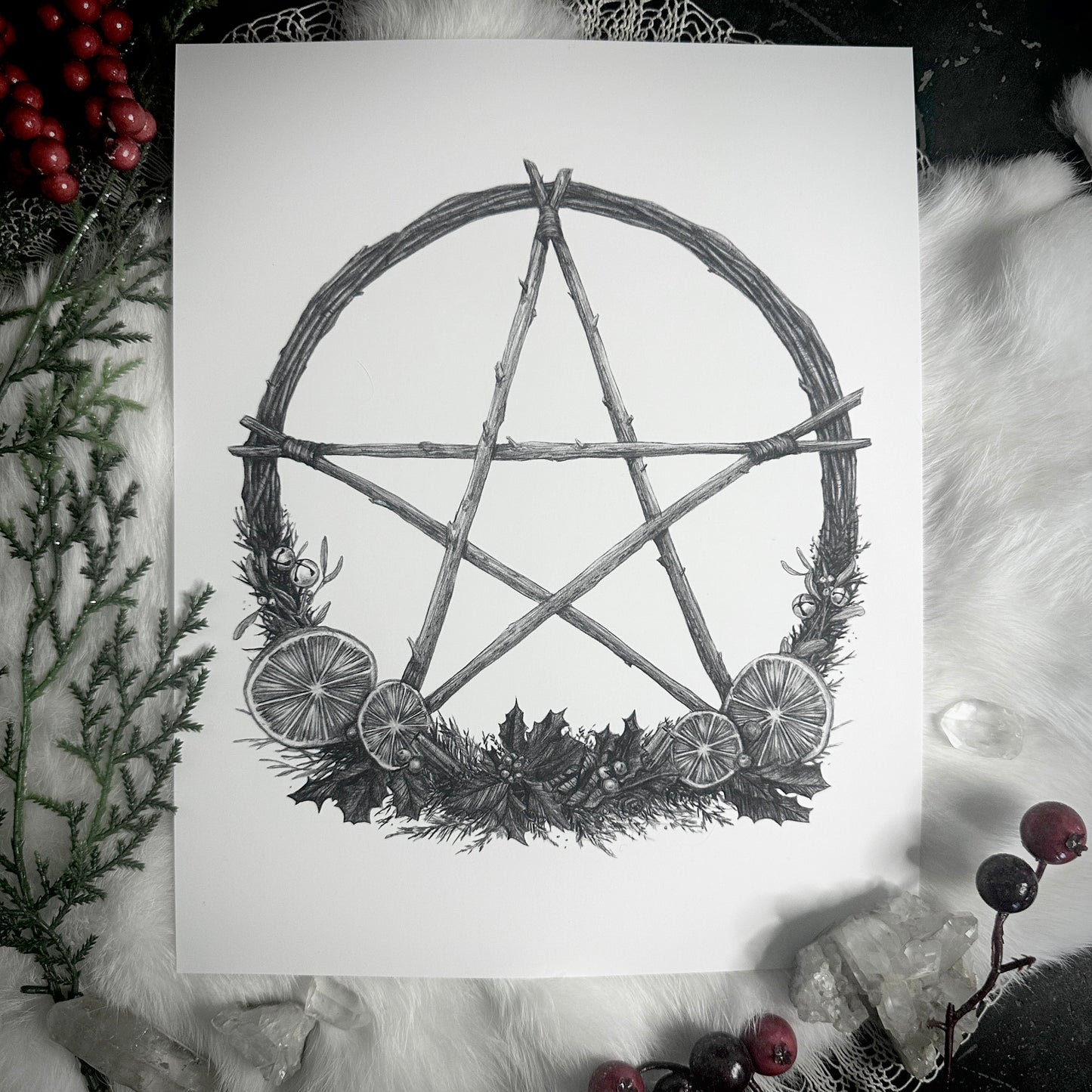 Seasonal Pentacle Wreath Set