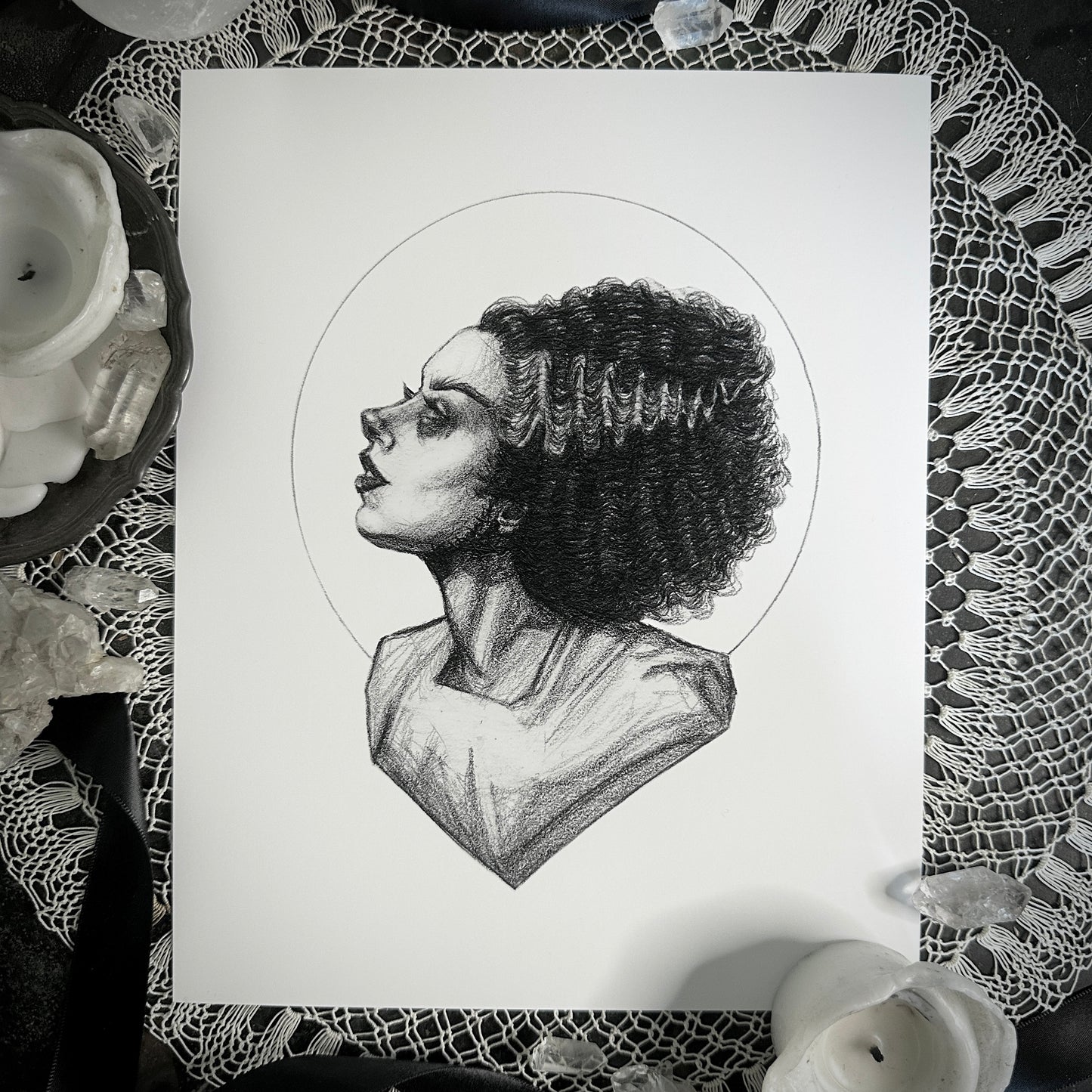 Frankenstein’s Monster & The Bride - Fine Art Print Set
