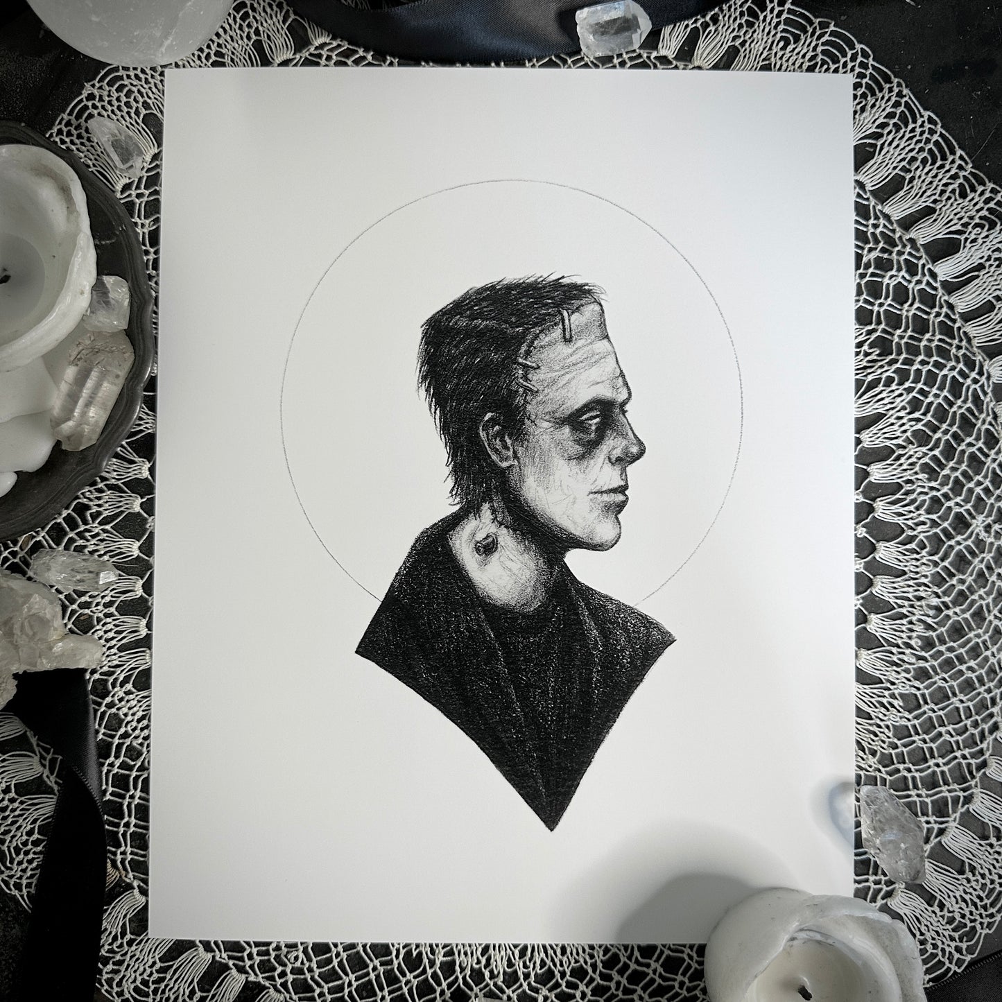 Frankenstein’s Monster & The Bride - Fine Art Print Set