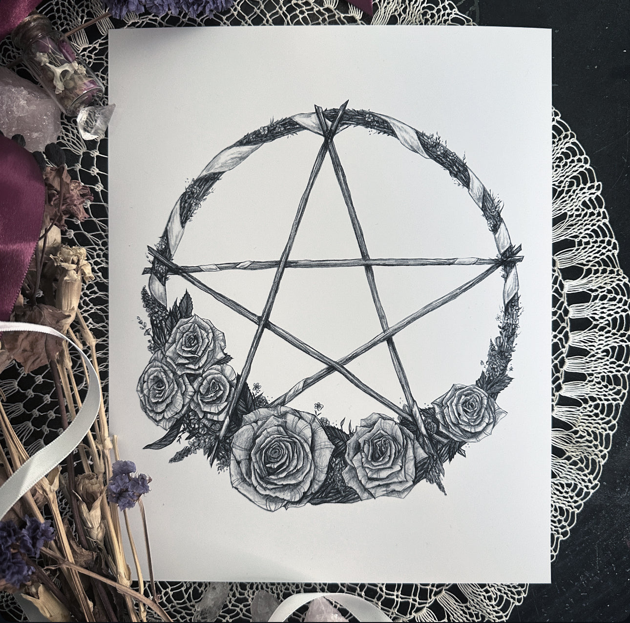 Seasonal Pentacle Wreath Set