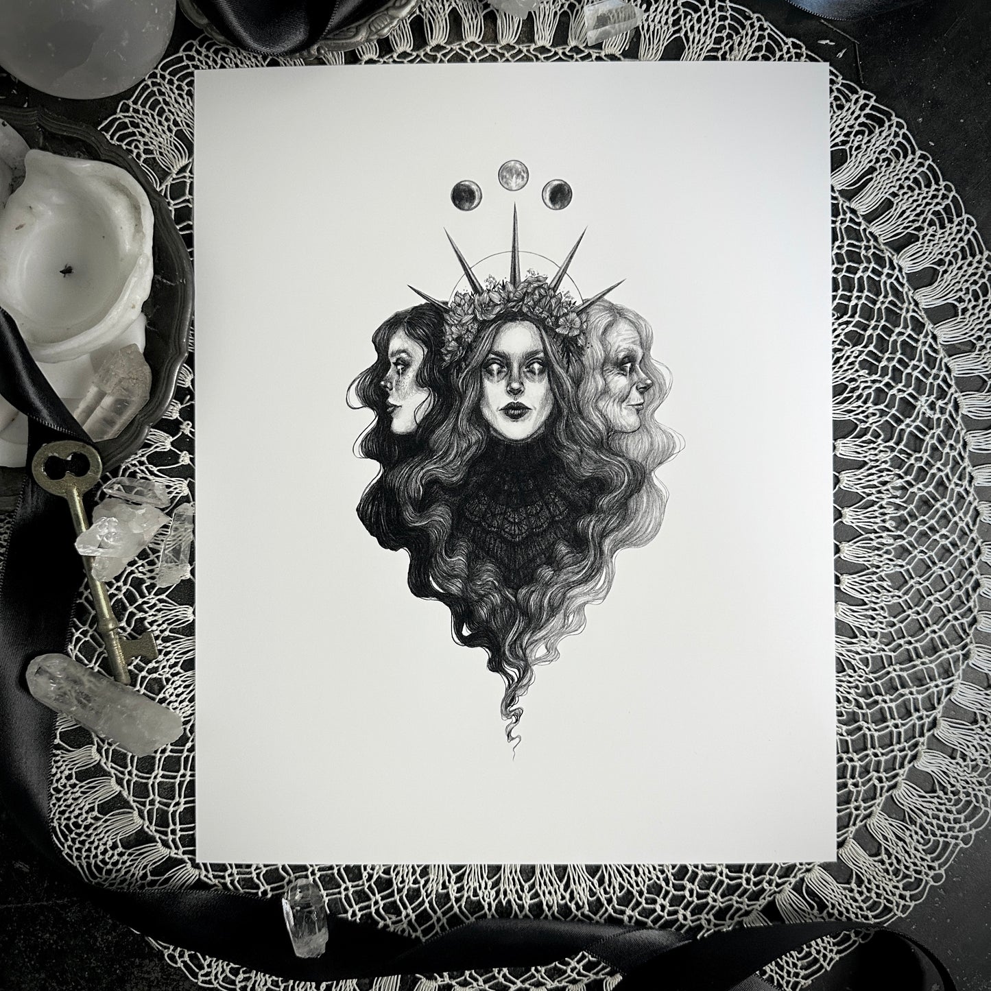 The Triple Goddess - Fine Art Print - Maiden, Mother, & Crone