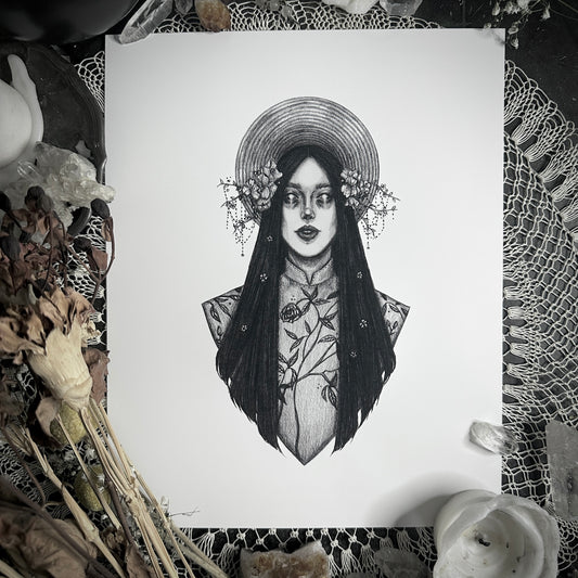 Lieu Hanh - Fine Art Print - Vietnamese Goddess of Kindness, Fertility, & Benevolence