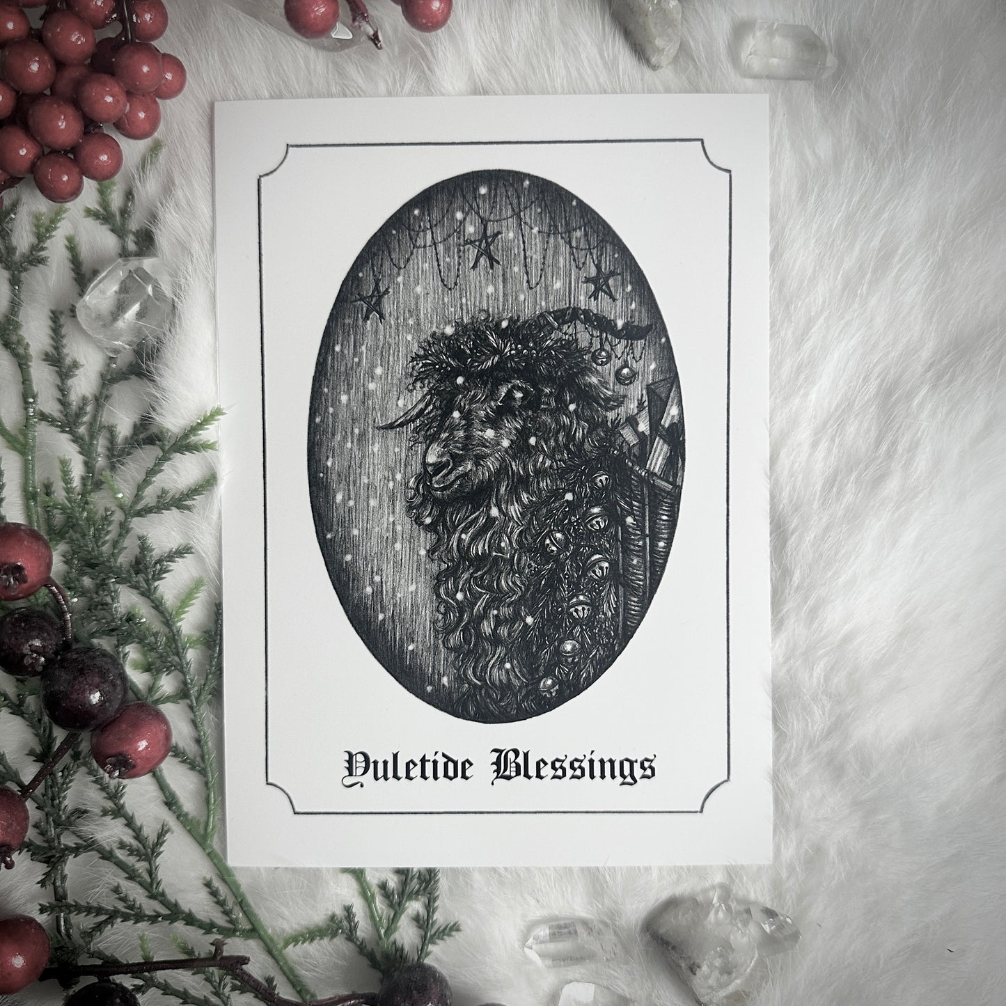 Yule Goat - Holiday Card