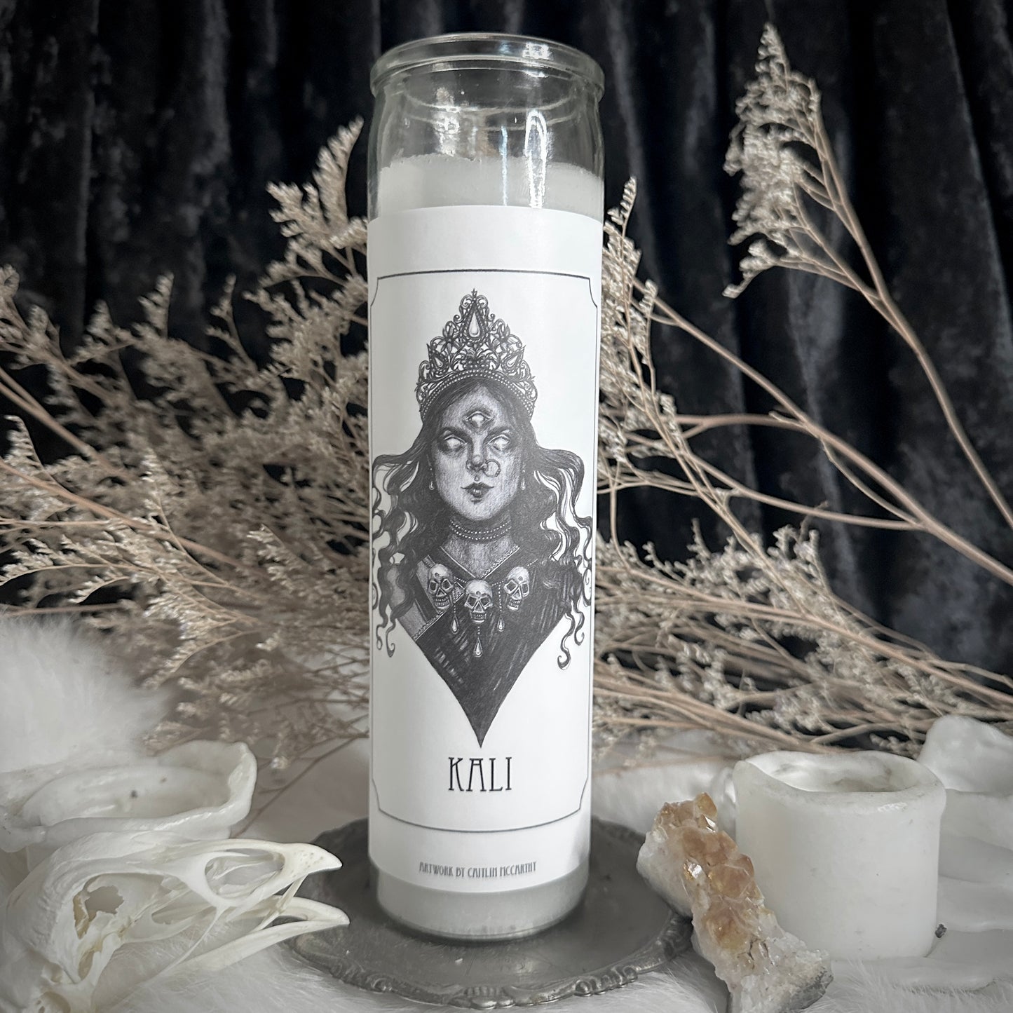 Kali Devotional Candle Sticker - 3x6” High Quality Vinyl Sticker