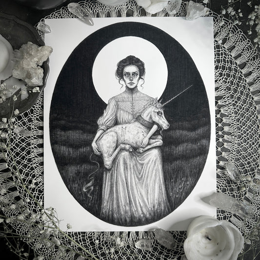 The Lady & the Unicorn - Fine Art Print