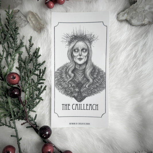 The Cailleach Devotional Candle Sticker - 3x6” High Quality Vinyl Sticker