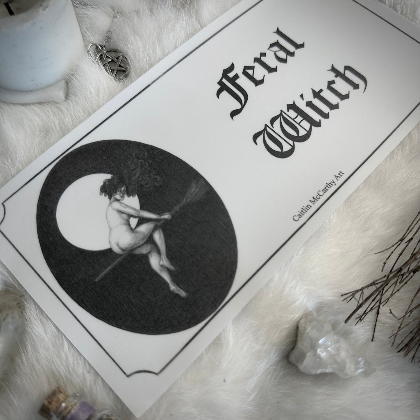Feral Witch Bumper Sticker