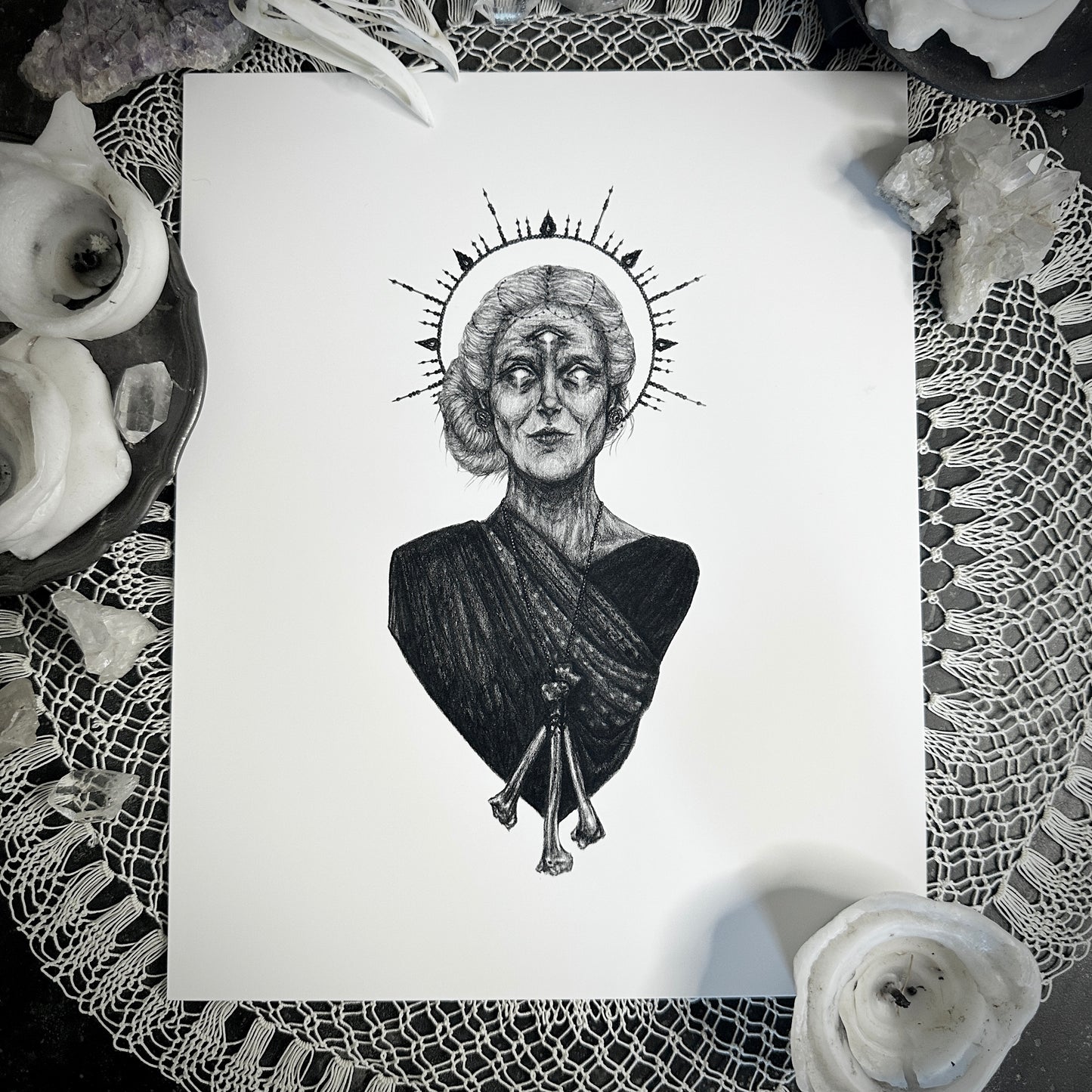 Nirriti Fine Art Print - Hindu Goddess of Misery, Death & Disease