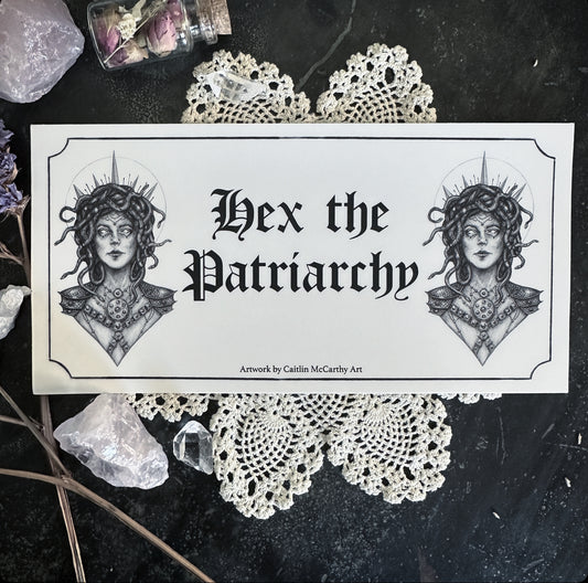 Hex the Patriarchy Medusa Bumper Sticker