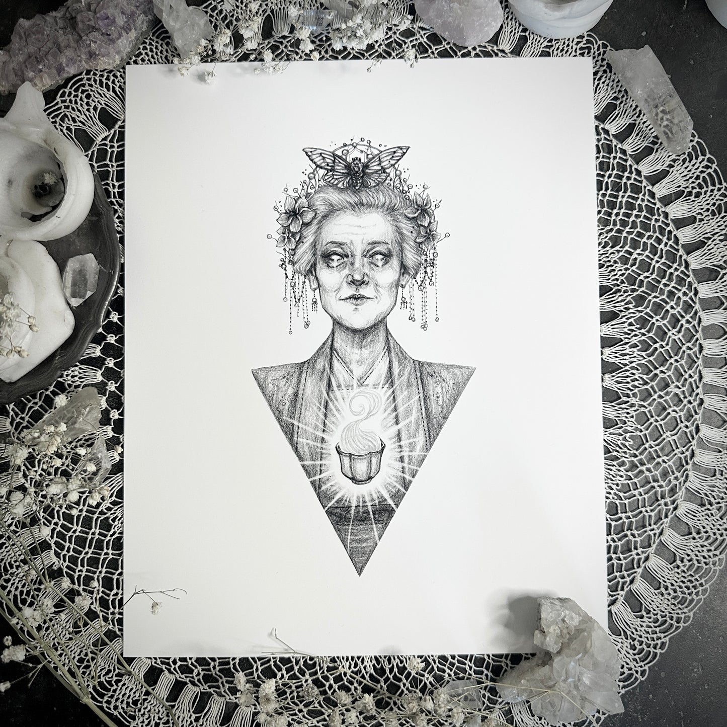 Meng Po Fine Art Print - Chinese Goddess of Memory & Reincarnation