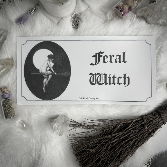 Feral Witch Bumper Sticker