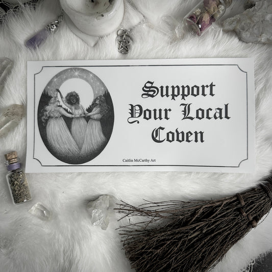 Support Your Local Coven Bumper Sticker