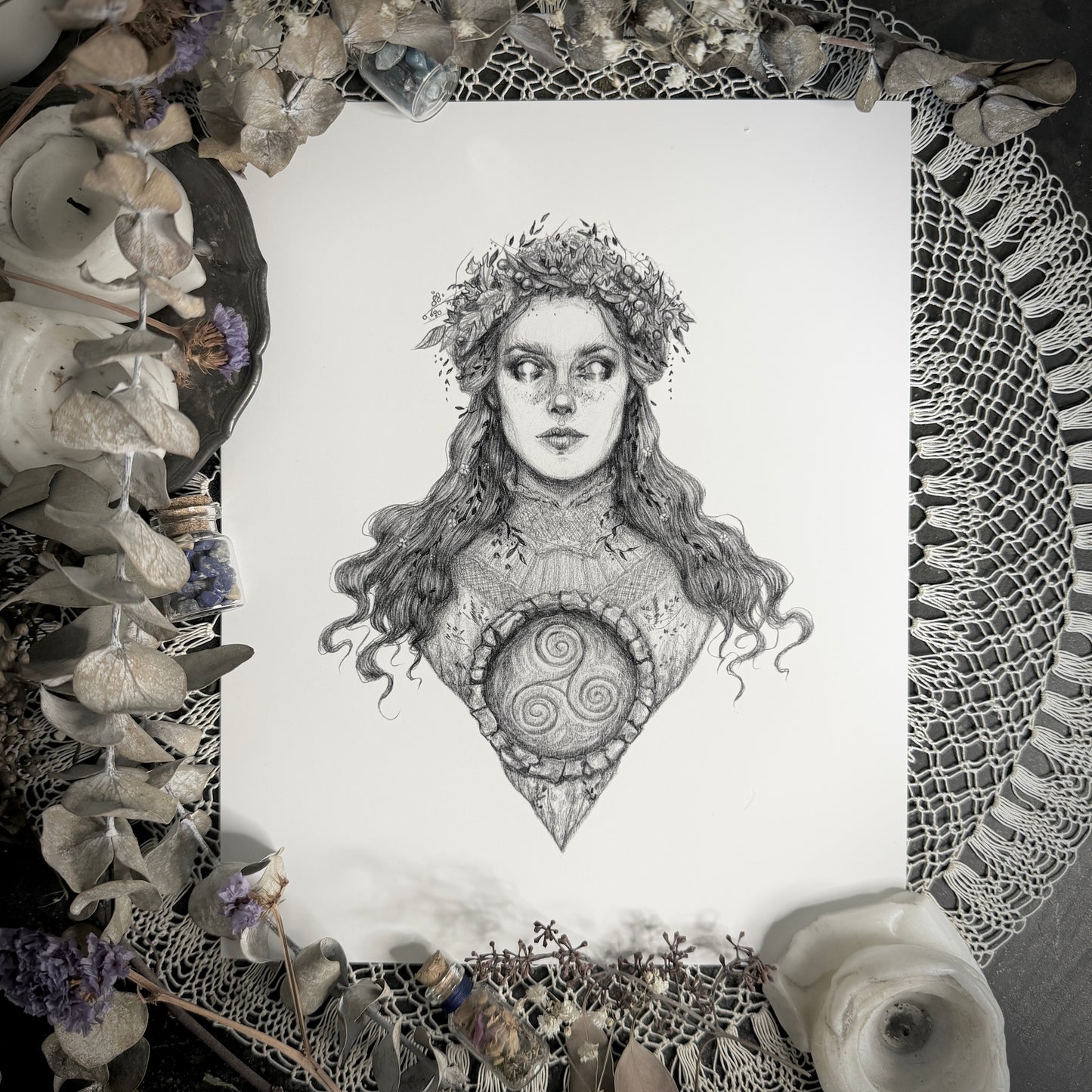 Danu - Fine Art Print - Celtic Mother Goddess