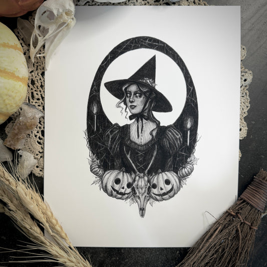 Samhain Witch Fine Art Print