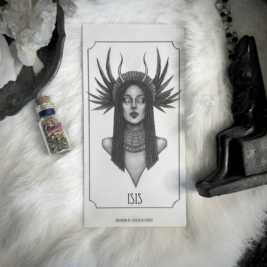 Isis Devotional Candle Sticker - 3x6” High Quality Vinyl Sticker