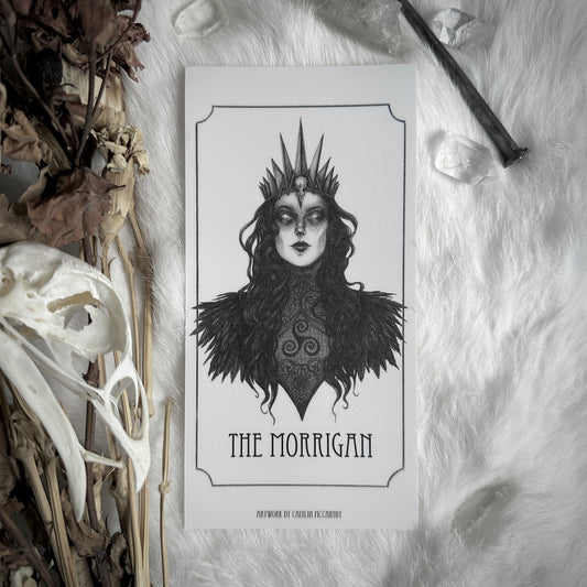 The Morrigan Devotional Candle Sticker - 3x6” High Quality Vinyl Sticker