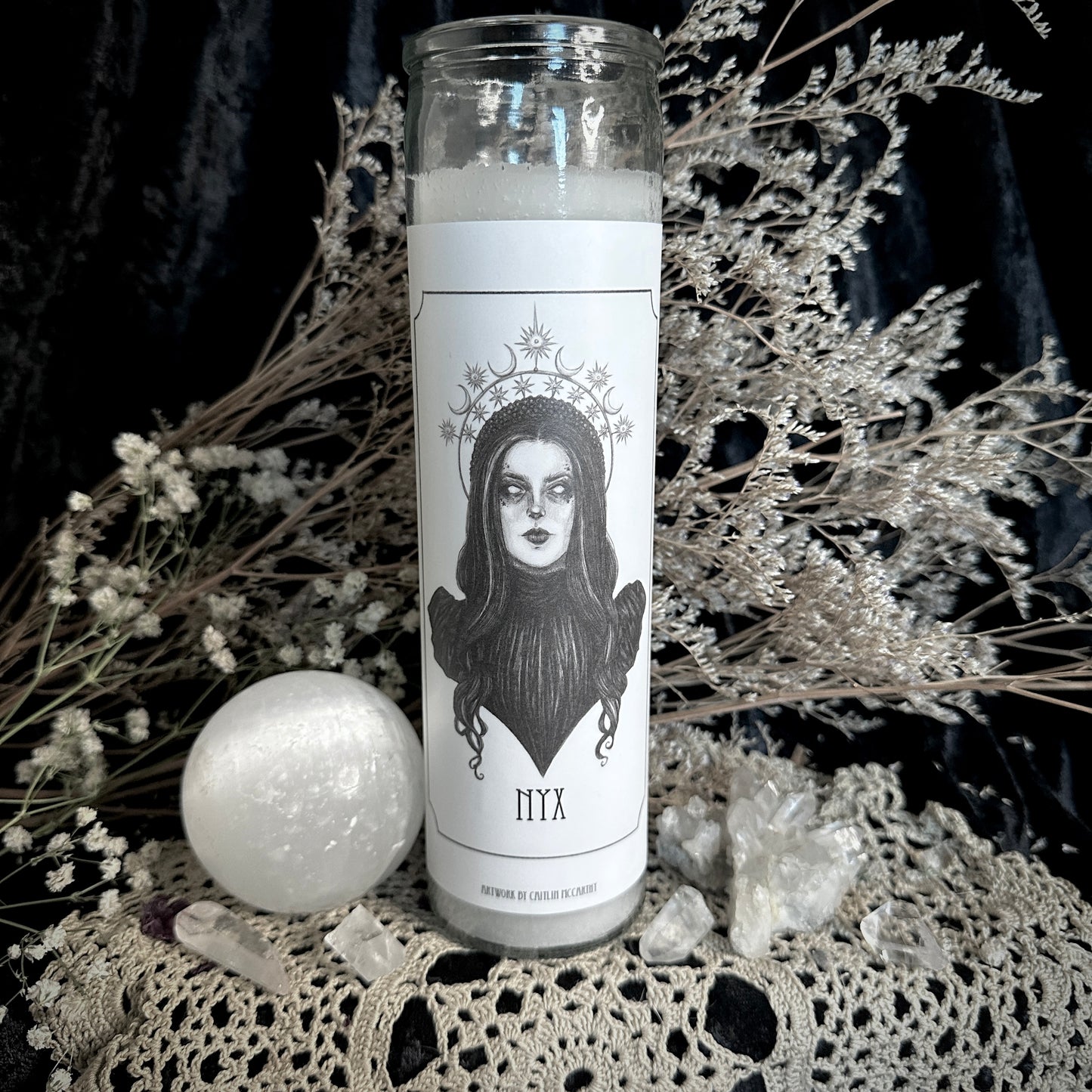 Nyx Devotional Candle - 3x6” High Quality Vinyl Sticker
