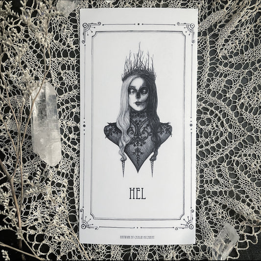 Hel Devotional Candle Sticker - 3x6” High Quality Vinyl Sticker