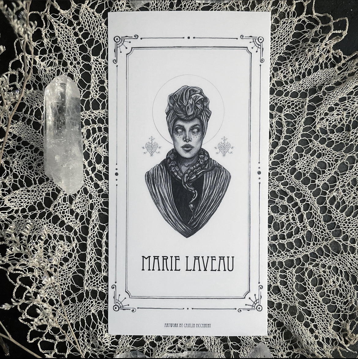 Marie Laveau Devotional Candle Sticker - 3x6” High Quality Vinyl Sticker