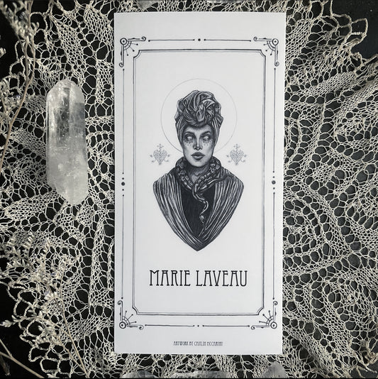 Marie Laveau Devotional Candle Sticker - 3x6” High Quality Vinyl Sticker