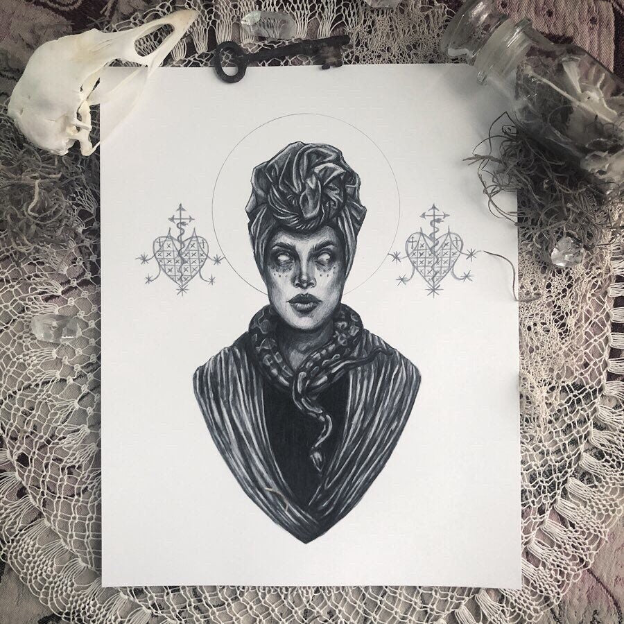 Marie Laveau - Fine Art Print - The Voodoo Queen of New Orleans