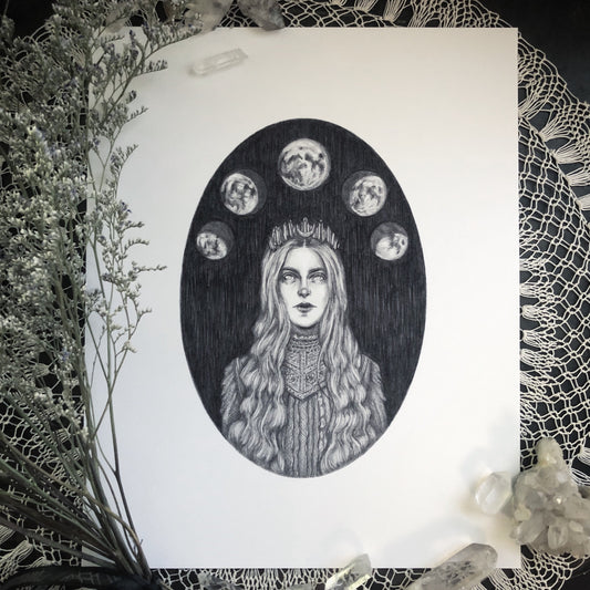 Selene - Fine Art Print - Greek Goddess of the Moon