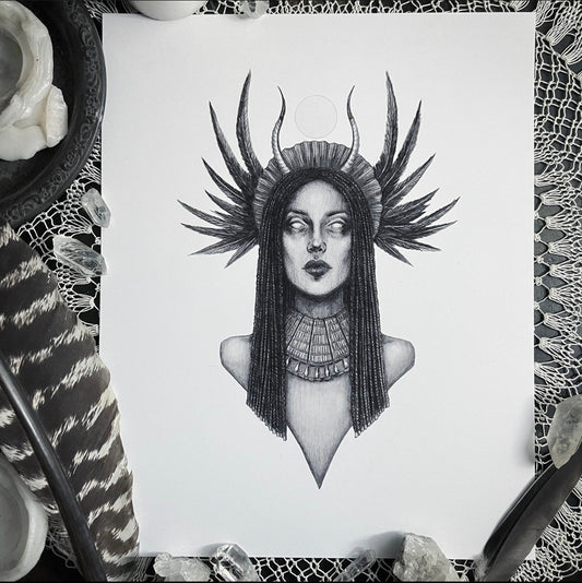 Isis - Fine Art Print - Egyptian Goddess of Healing & Magic