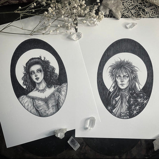 Jareth & Sarah - Fine Art Print Set - Labyrinth