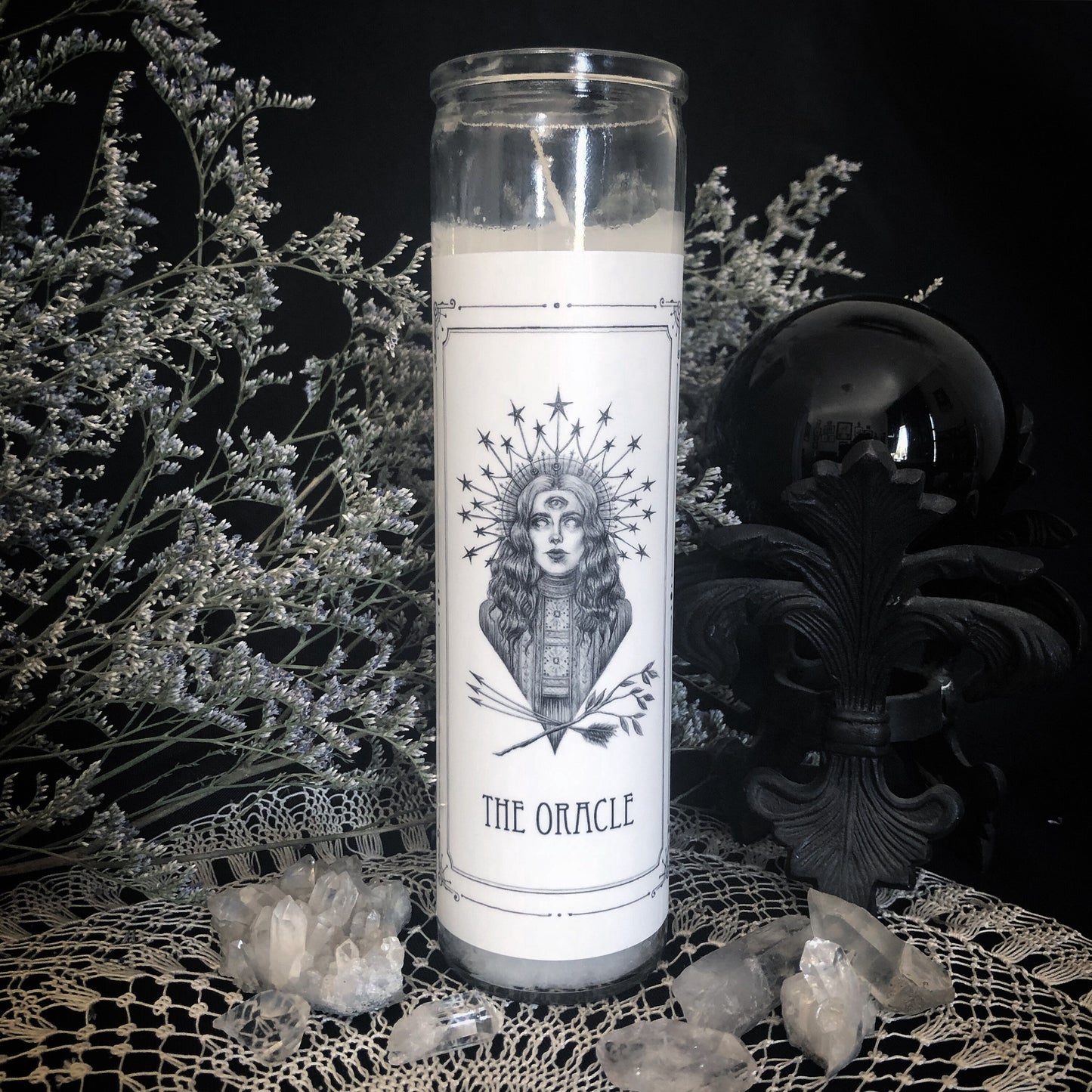 The Oracle Devotional Candle Sticker - 3x6” High Quality Vinyl Sticker