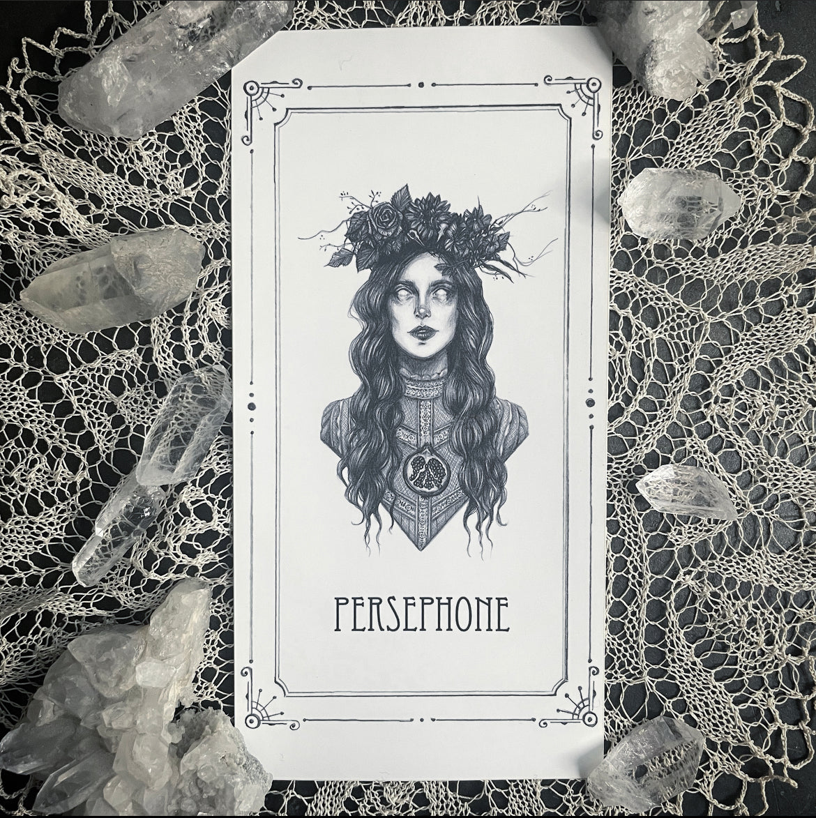 Persephone Devotional Candle Sticker - 3x6” High Quality Vinyl Sticker