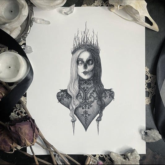 Hel - Fine Art Print - Norse Goddess of Death & Queen of the Underworld