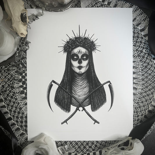 Santa Muerte - Fine Art Print - Mexican Folk Saint of Death