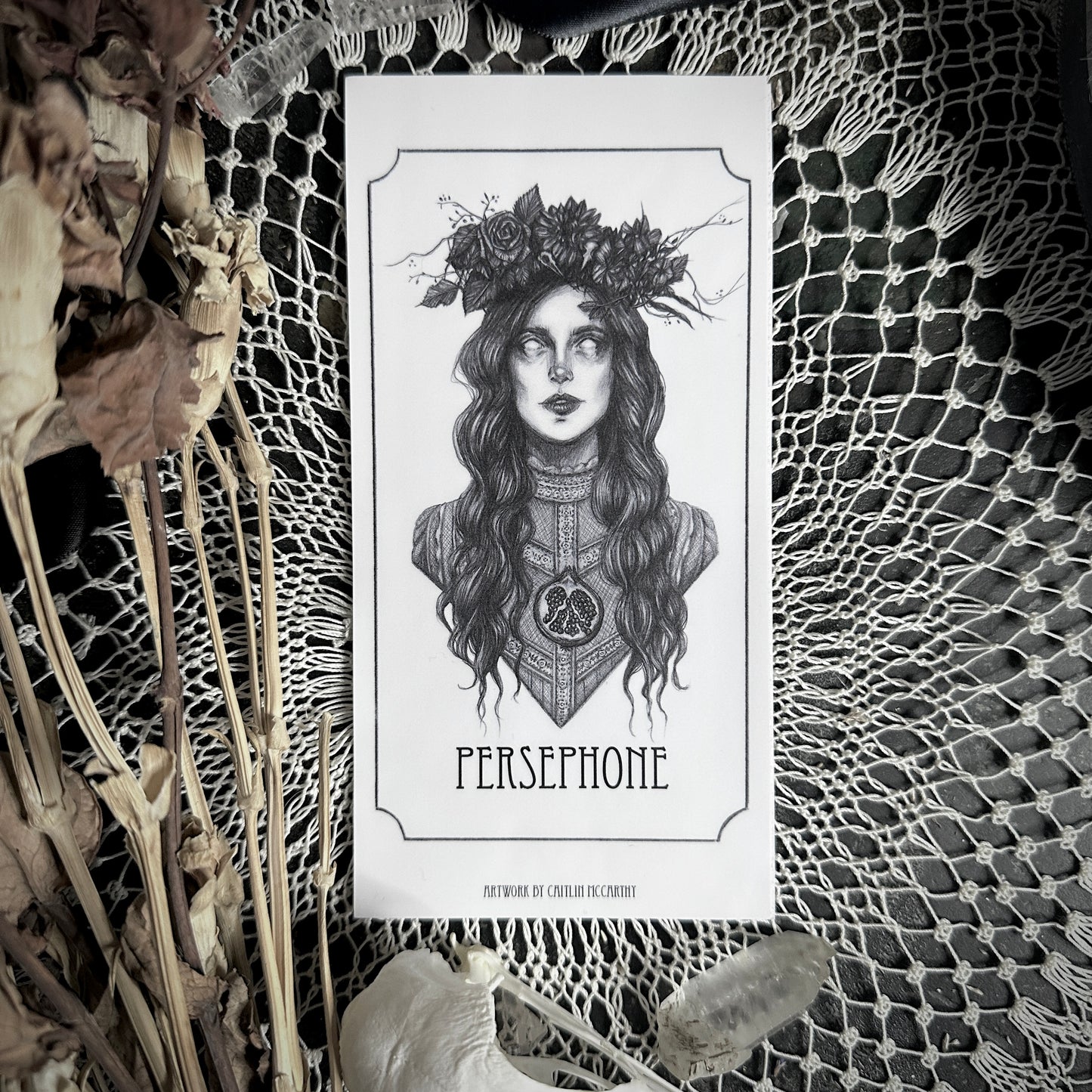 Persephone Devotional Candle Sticker - 3x6” High Quality Vinyl Sticker