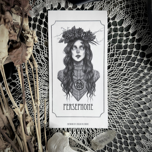 Persephone Devotional Candle Sticker - 3x6” High Quality Vinyl Sticker