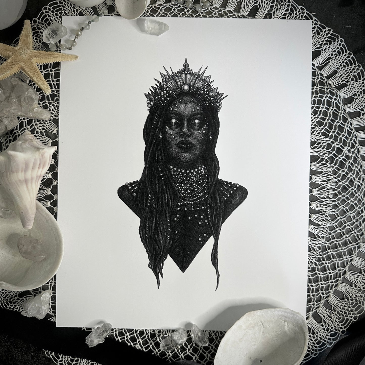 Yemaya - Fine Art Print - Yoruban Orisha of the Ocean & the Moon