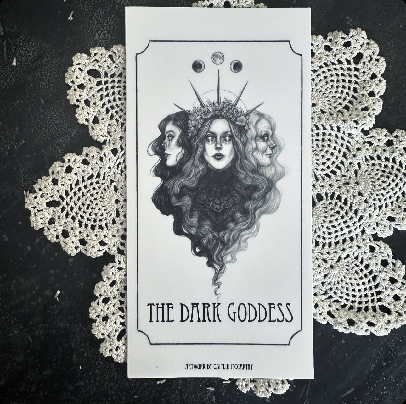 The Dark Goddesses Oracle Deck & Altar Candle Sticker - Signed by Caitlin McCarthy