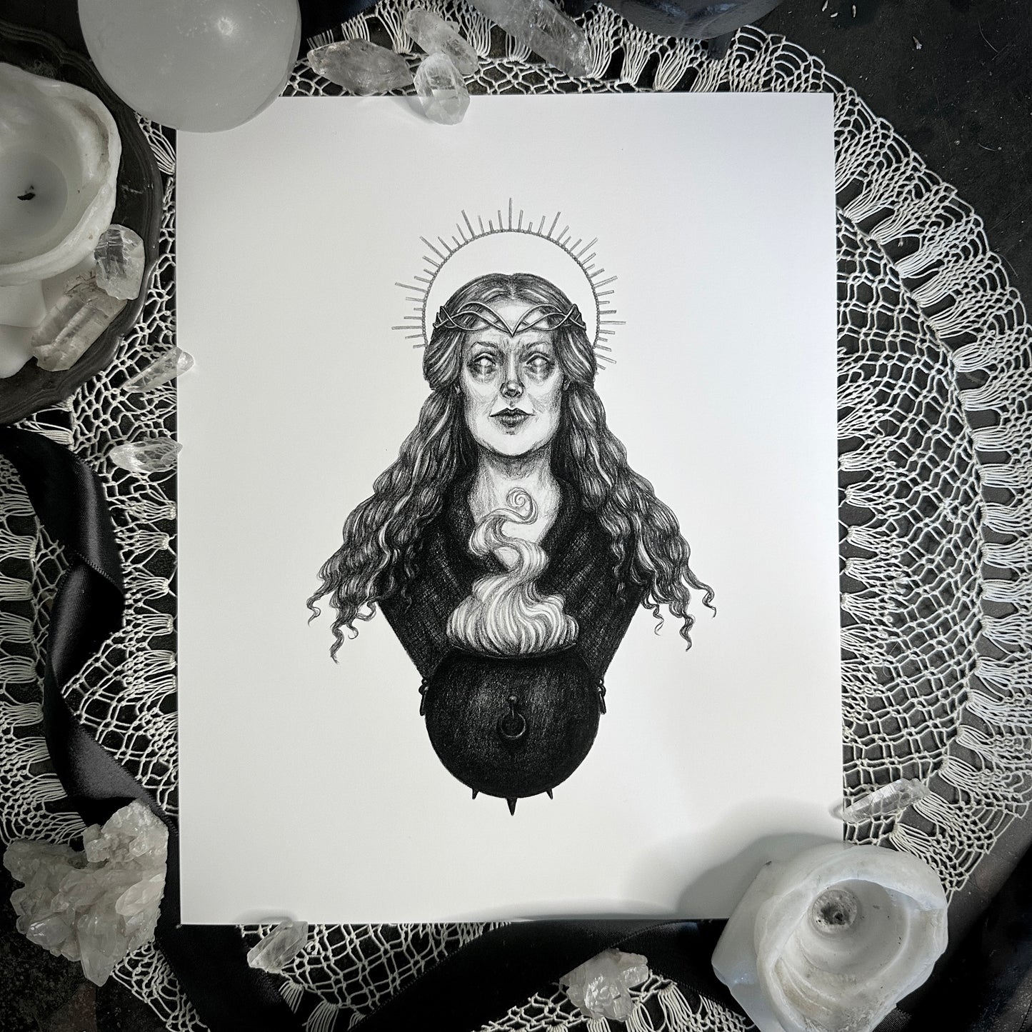 Ceridwen - Fine Art Print - Welsh Goddess of Wisdom, Inspiration, & Rebirth