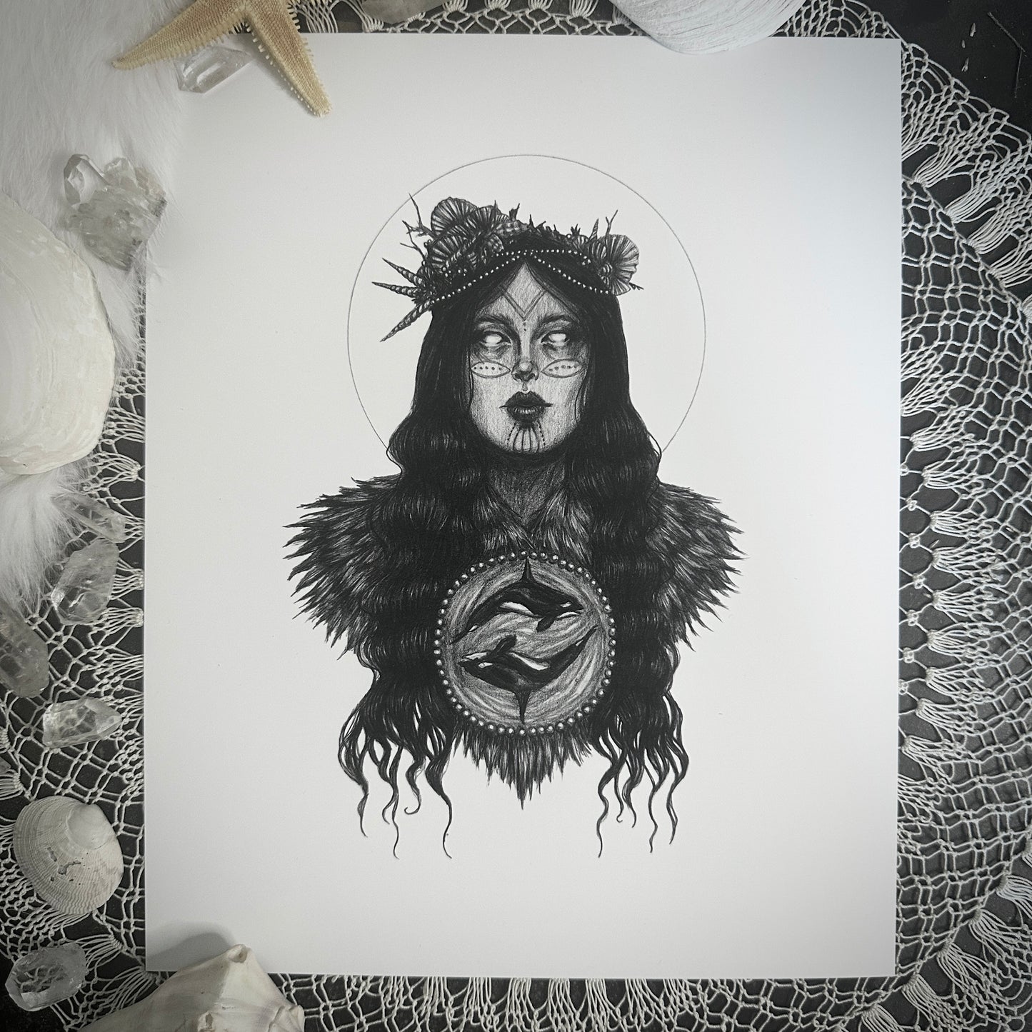 Sedna - Fine Art Print - Inuit Goddess of the Sea & Marine Animals