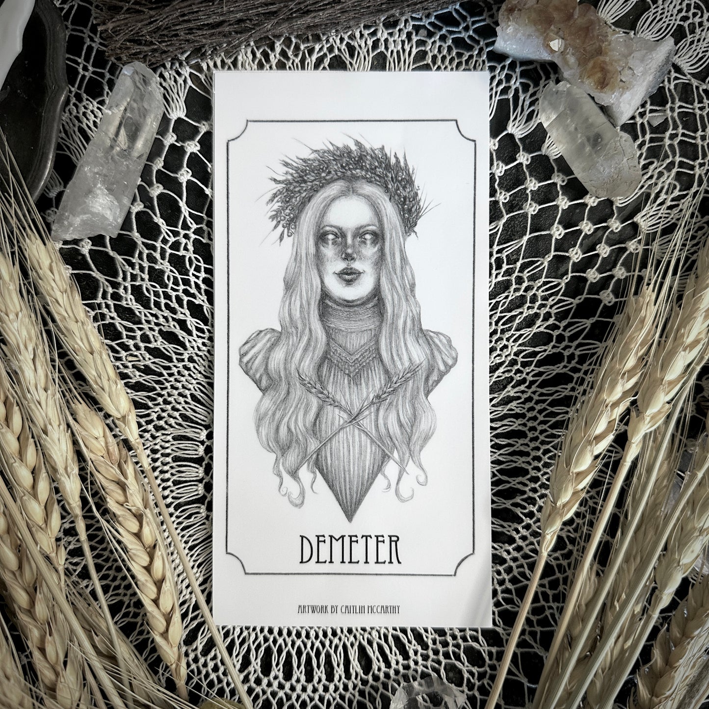 Demeter Devotional Candle Sticker - 3x6” High Quality Vinyl Sticker