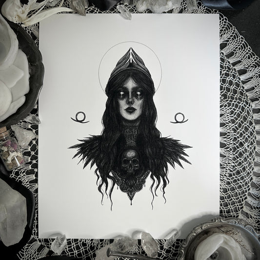 Ereshkigal - Fine Art Print - Mesopotamian Goddess of the Underworld