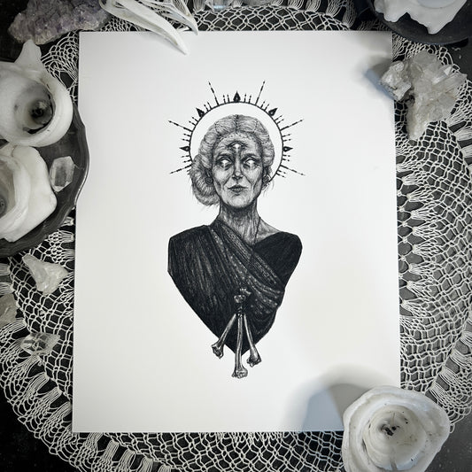 Nirriti Fine Art Print - Hindu Goddess of Misery, Death & Disease
