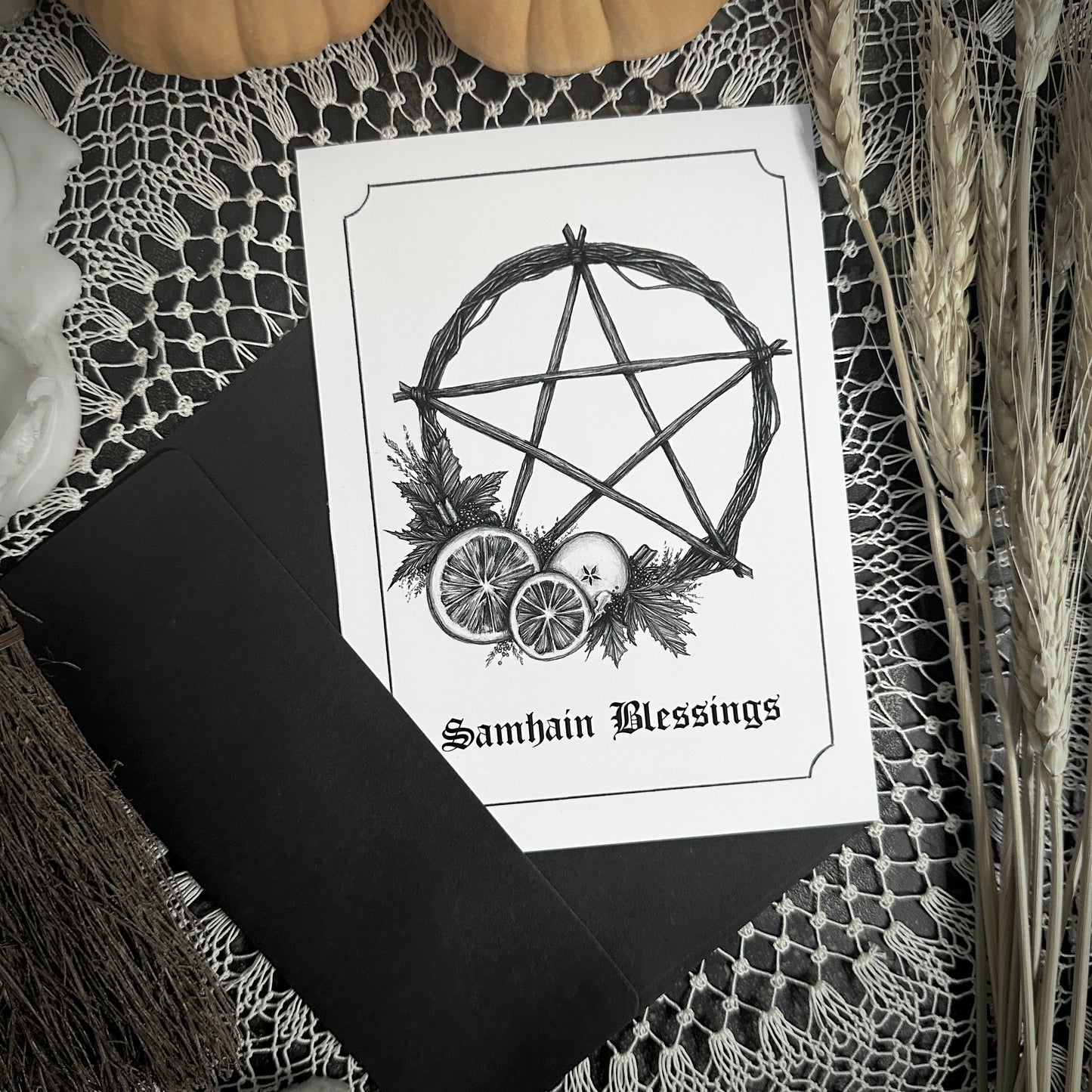 Samhain Blessings - Fall Greeting Card