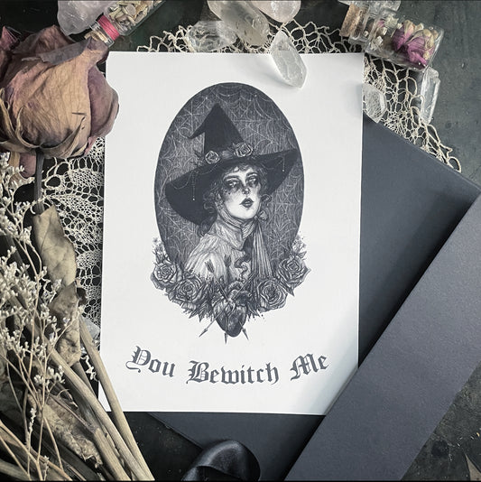 Bewitched Card - 5x7” Double Sided Valentine Card
