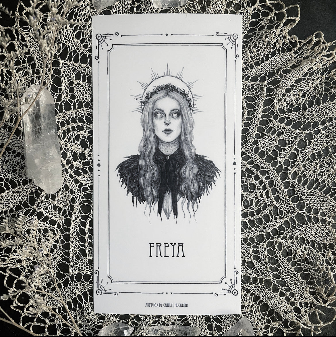 Freya Devotional Candle Sticker - 3x6” High Quality Vinyl Sticker