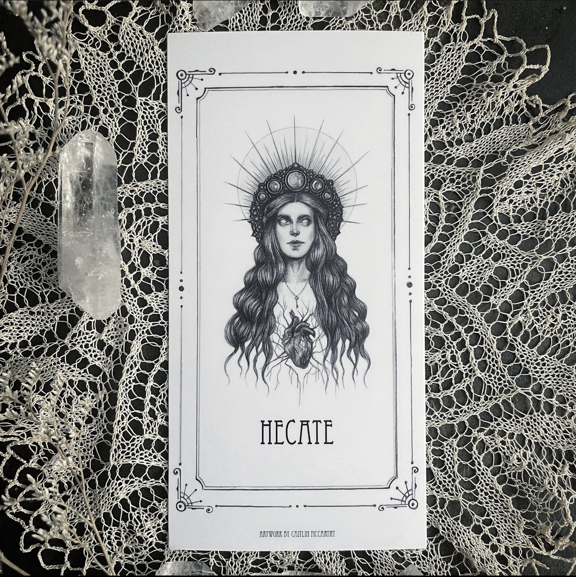 Hecate Devotional Candle Sticker - 3x6” High Quality Vinyl Sticker